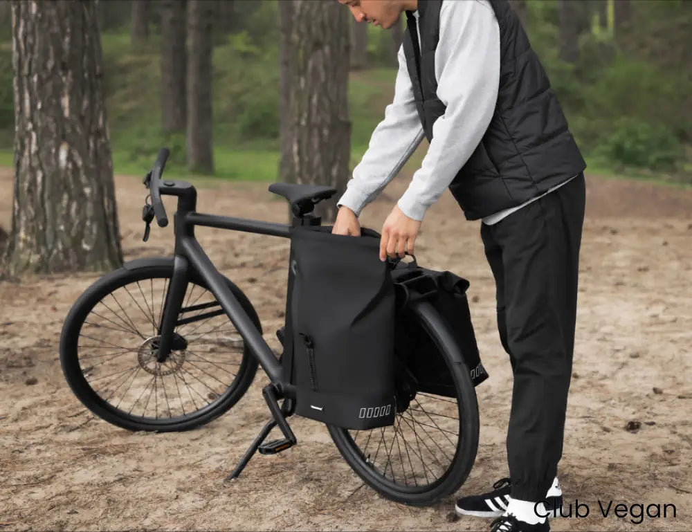 Dubbele Fietstas Rolltop 38L – Ruim Veilig & Duurzaam