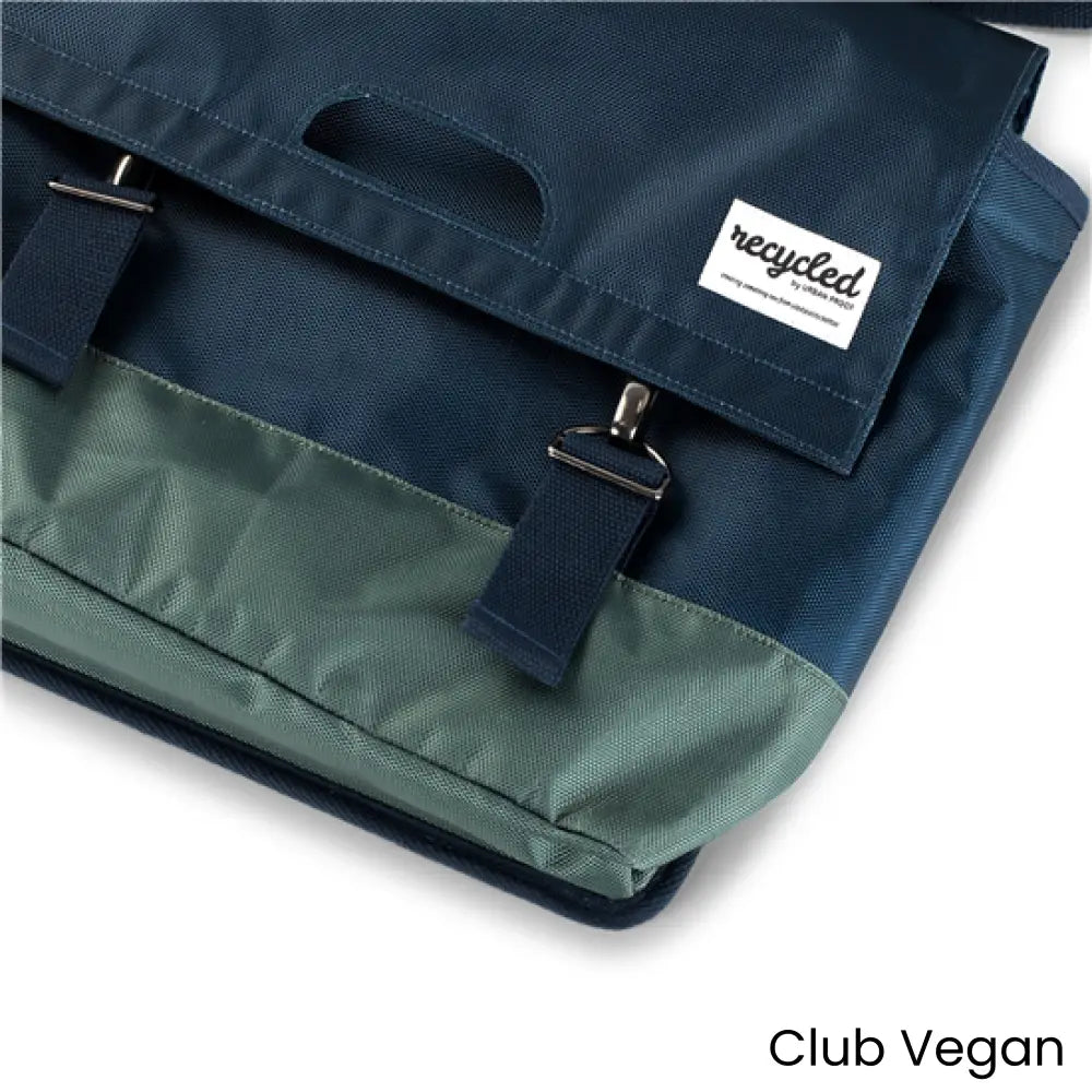 Duurzame Dubbele Fietstas – 40L – Blauw/Groen