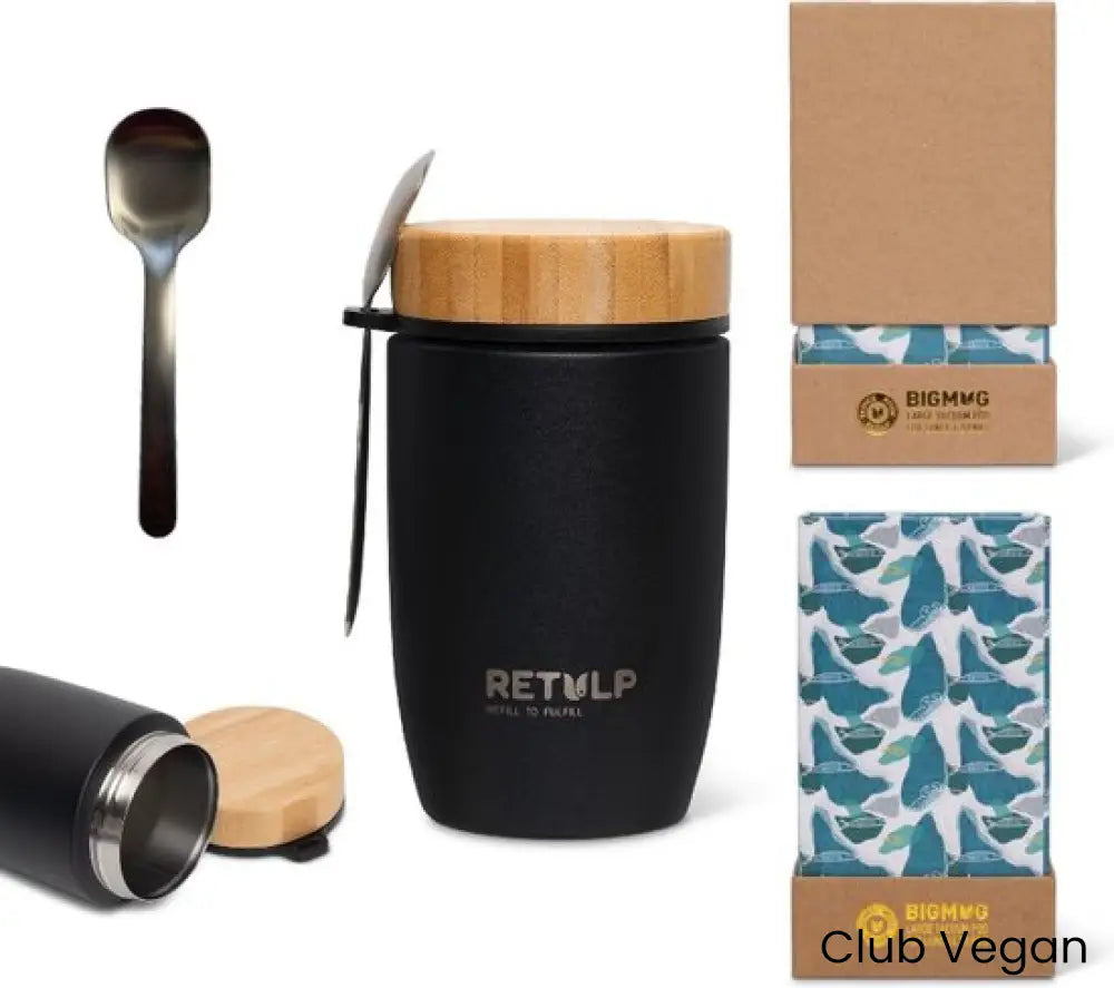 Thermos Lunchbeker 500 ml – Duurzaam Lekvrij & Inclusief Lepel