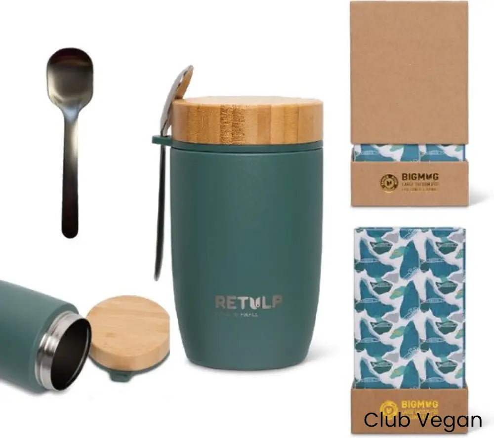 Thermos Lunchbeker 500 ml – Duurzaam Lekvrij & Inclusief Lepel
