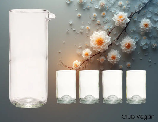 Upcycled Karaf & Glazenset – Luxe voor aan Tafel