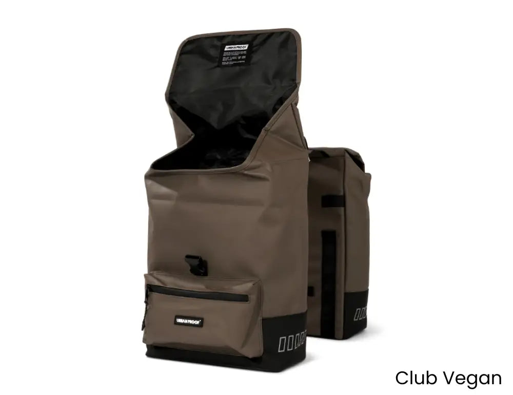 Urban Proof Dubbele Cargo Fietstas – 38L – Zwart of Bruin